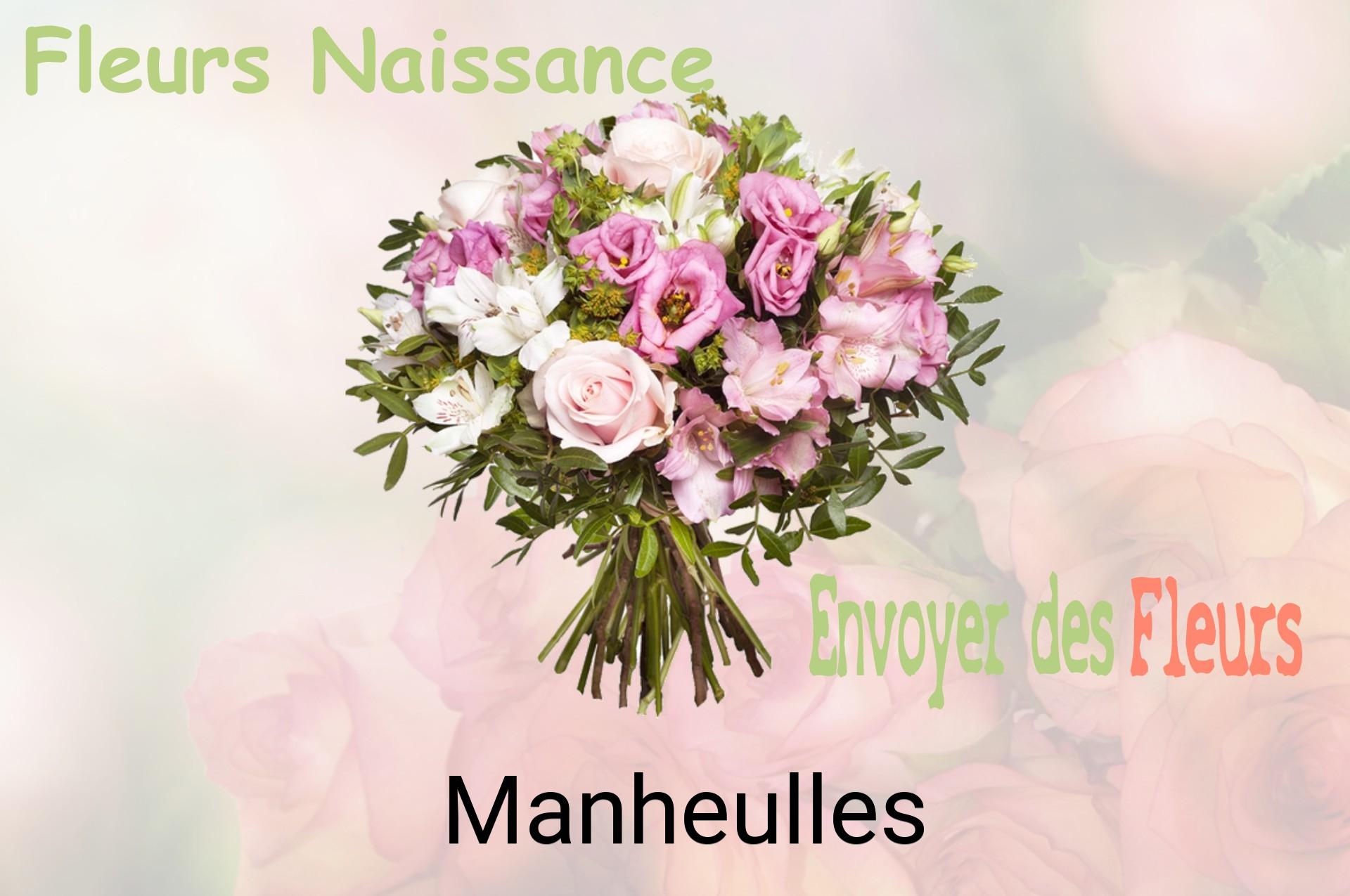 Bouquet de fleurs de naissance livré à Manheulles