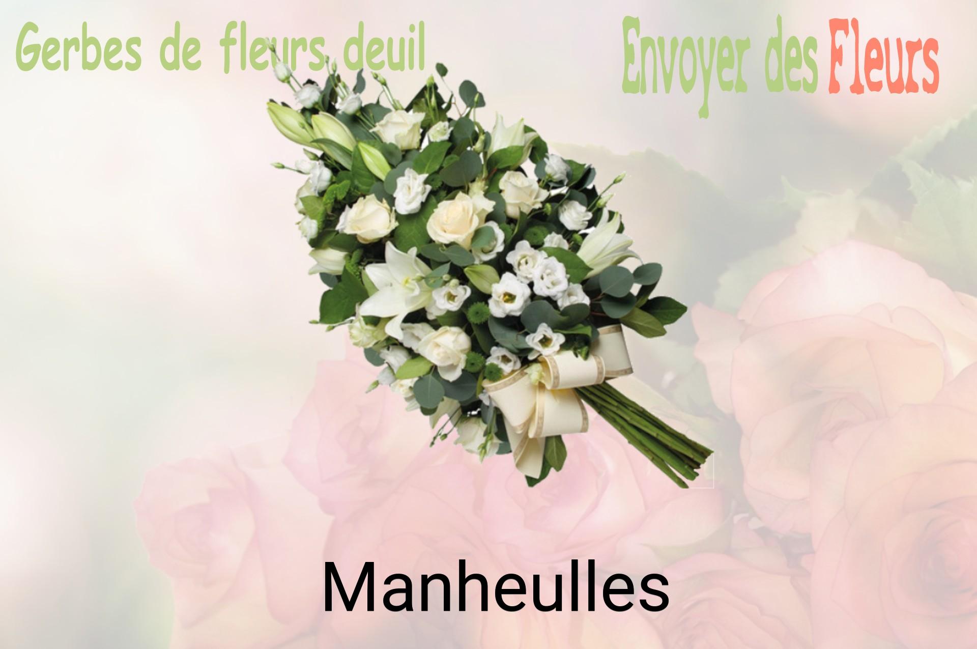 Gerbe de fleurs de deuil livrée à Manheulles